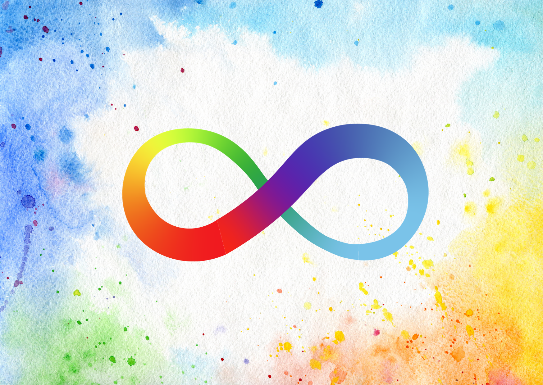 símbolo de infinito colorido